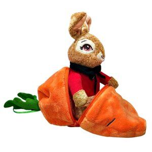 Peter Rabbit Plush in Zip-Up Carrot 2022 Easter Bunny Official Movie 8 Inch